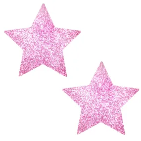 Sparkle Pony Pink Glitter Starry Nights Nipple Cover Pasties