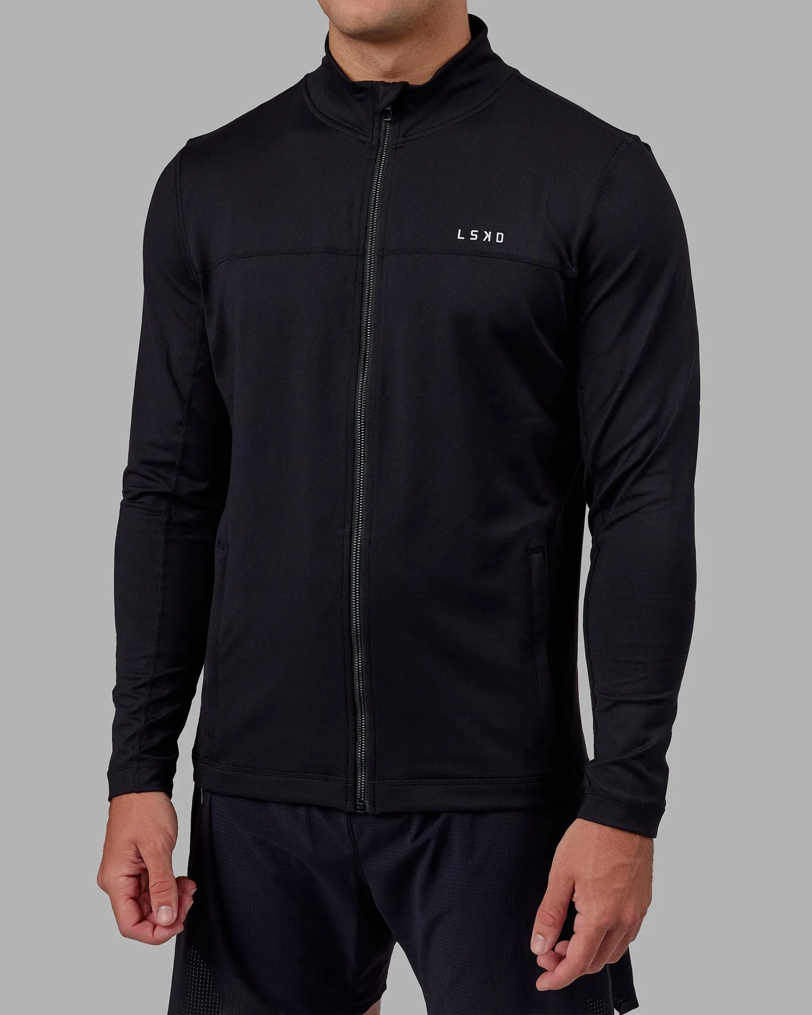 Stride Zip Through Performance Jacket - Black