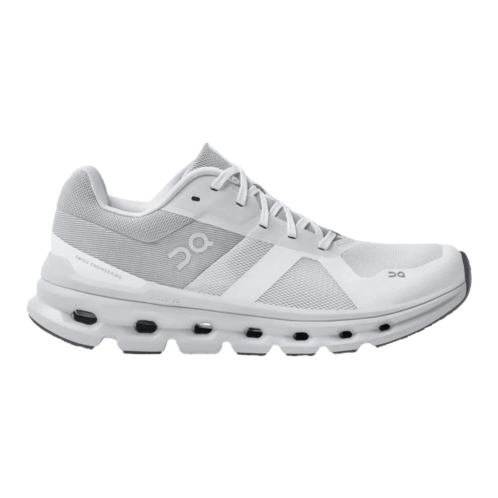 Women's On Cloudrunner, White/Frost, 6.5 B Medium